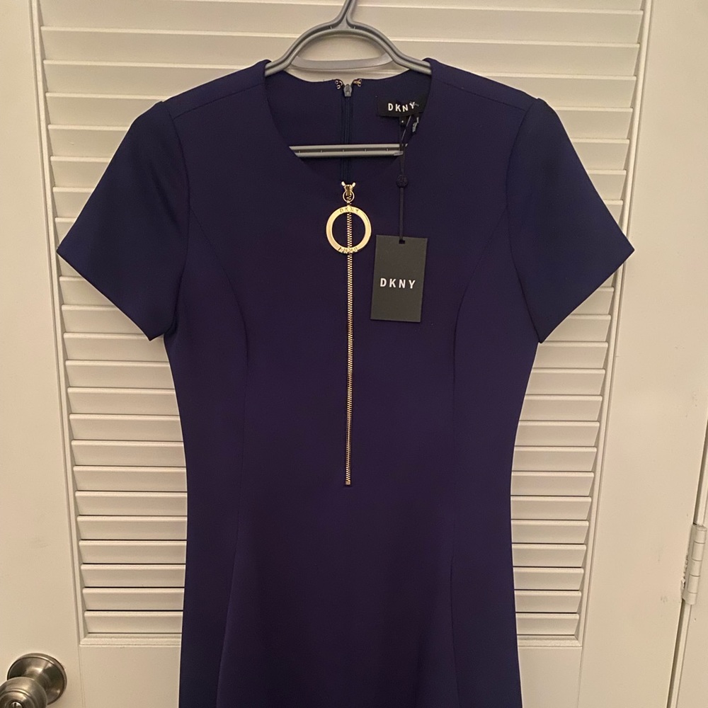 DKNY short flare dress (blue)